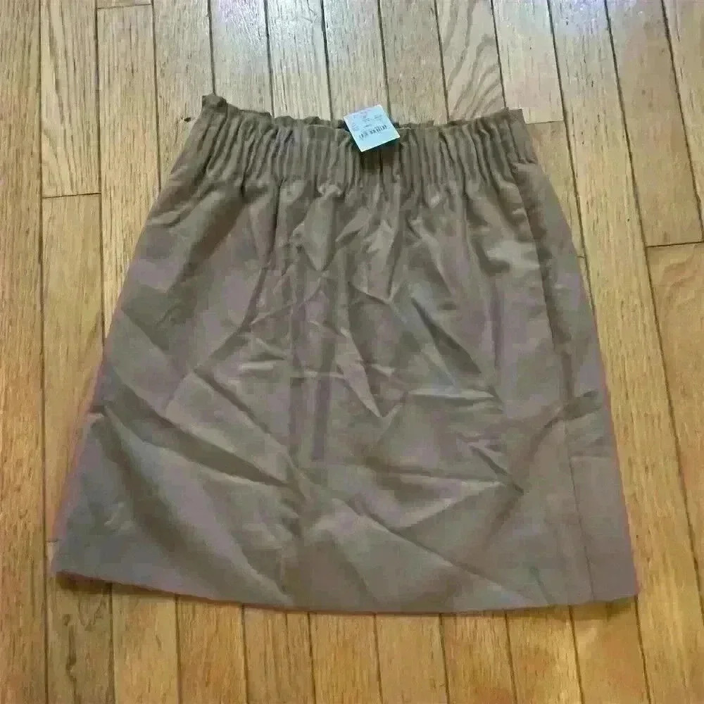 J. Crew Women's Size 0 Beige Wool Blend Pencil Skirt Short Casual